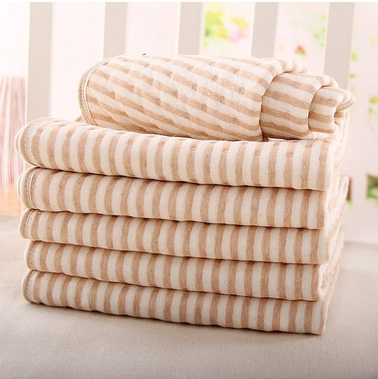 Organic colored cotton + Waterproof EVA Layer Baby Changing Mat Waterproof Changing Urine Pad Bed Sheets for Newborn
