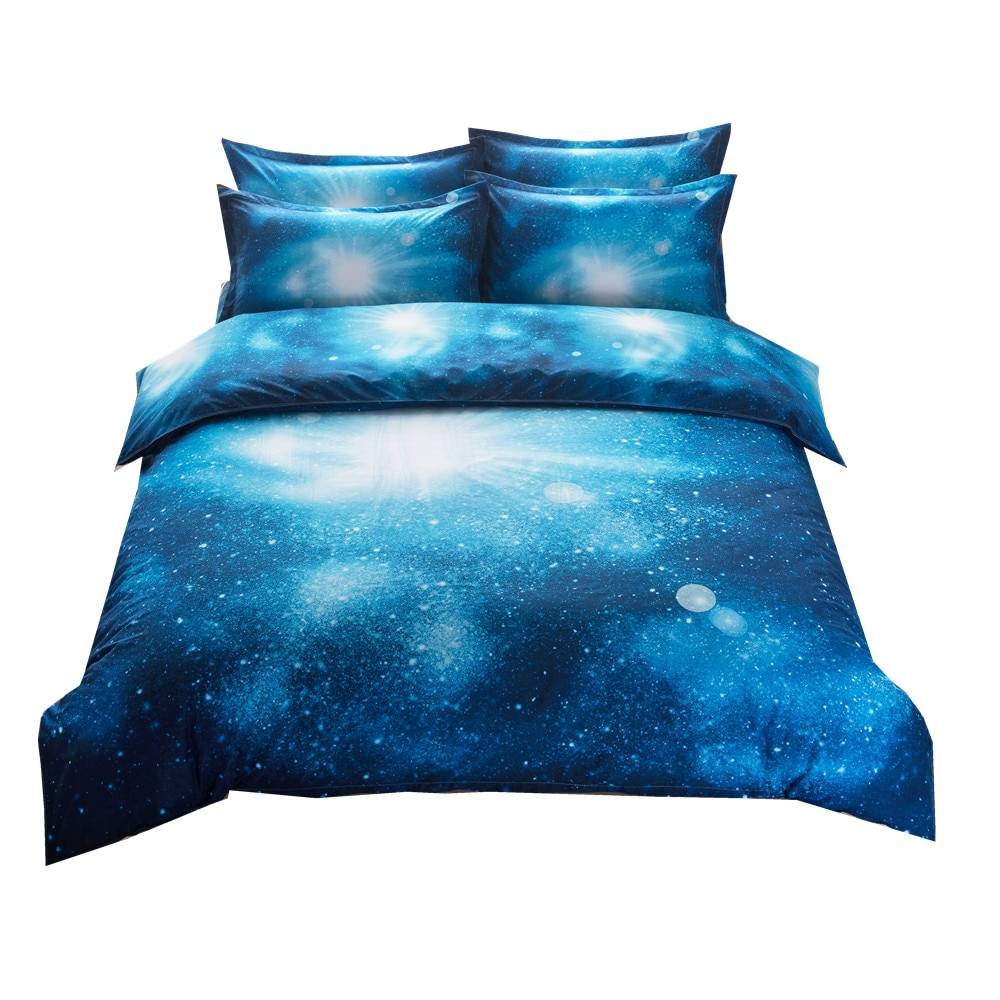 3d Galaxy Duvet Cover Set Single double Twin/Queen 2pcs/3pcs/4pcs bedding sets Universe Outer Space Themed Bed Linen