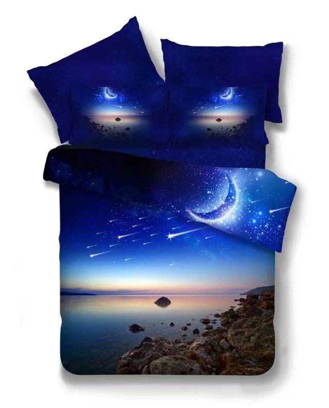 3d Galaxy Duvet Cover Set Single double Twin/Queen 2pcs/3pcs/4pcs bedding sets Universe Outer Space Themed Bed Linen