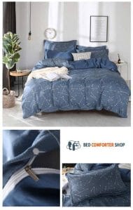 constellation blue bed set