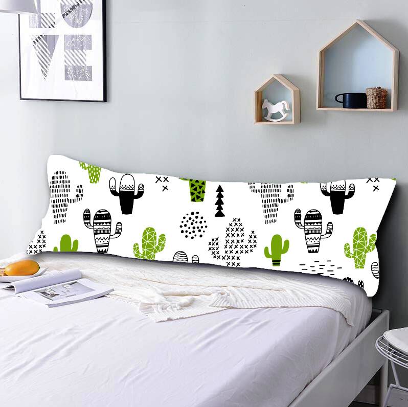 HELENGILI 20x54 Inch 3D Body Pillowcase Cartoon Cactus Decorative Pillow Case for Adult Kids Cute Pillow Cover
