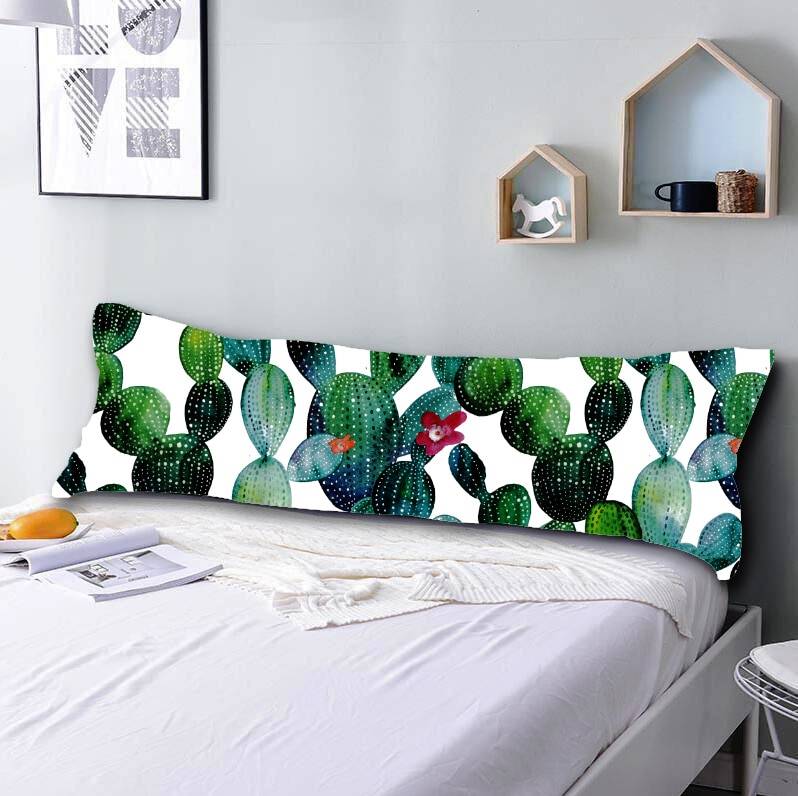 20x54 Inch 3D Body Pillowcase Cartoon Cactus Decorative Pillow Case for Adult Kids Cute Pillow Cover
