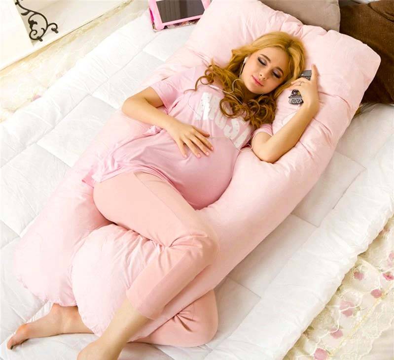 panda body pillow light pink
