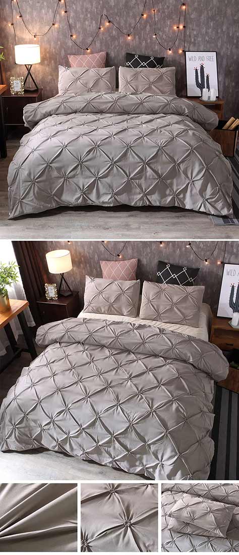 Panda ECO Pinch Pleat Duvet Cover Set