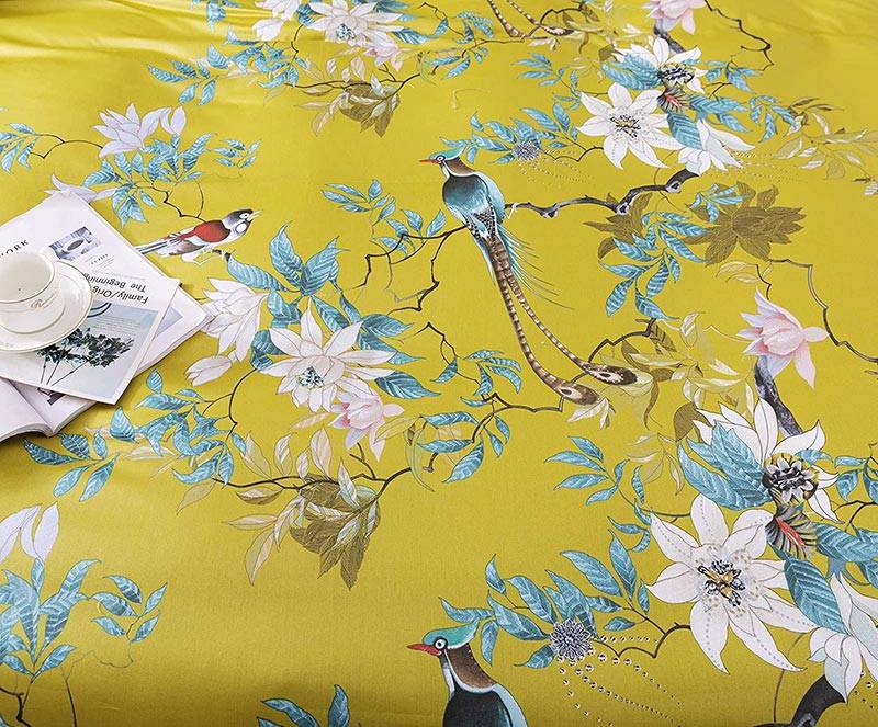 Rococo Chinoiserie Bedding Set – Egyptian Cotton Color : Chinoiserie bed set Rococo Chinoiserie Bedding Set - Egyptian Cotton Animal Duvet Covers Floral Duvet Covers Luxury Duvet Covers
