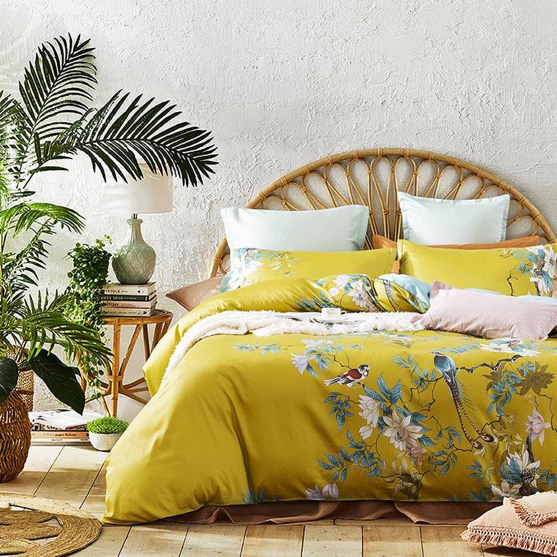 Rococo Chinoiserie Bedding Set - Egyptian Cotton Animal Duvet Covers Floral Duvet Covers Luxury Duvet Covers