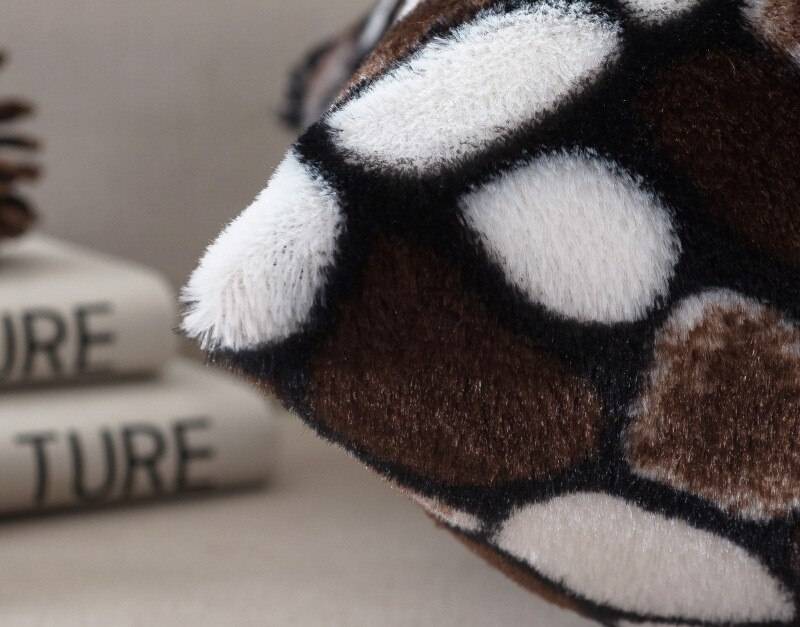 1Pcs Leopard Dots Leaf Pattern Soft Short Velvet Throw Pillow Cushion Cover Seat Car Home Sofa Bed Decorative Pillowcase 40058