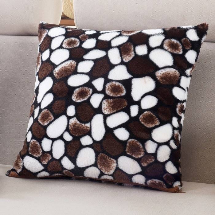 1Pcs Leopard Dots Leaf Pattern Soft Short Velvet Throw Pillow Cushion Cover Seat Car Home Sofa Bed Decorative Pillowcase 40058