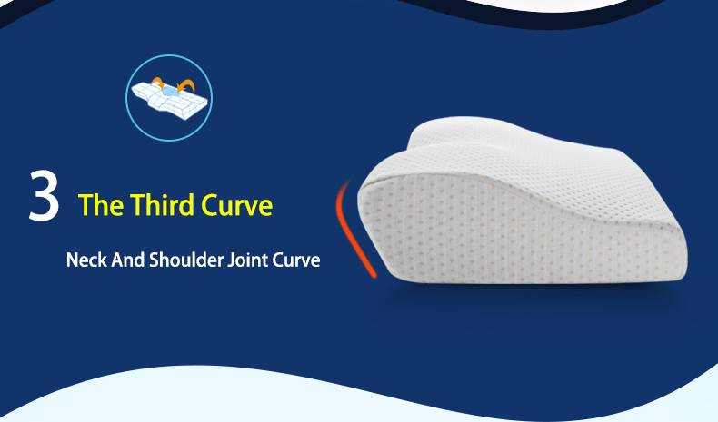 Memory Foam Bedding Pillow Neck Third Curve