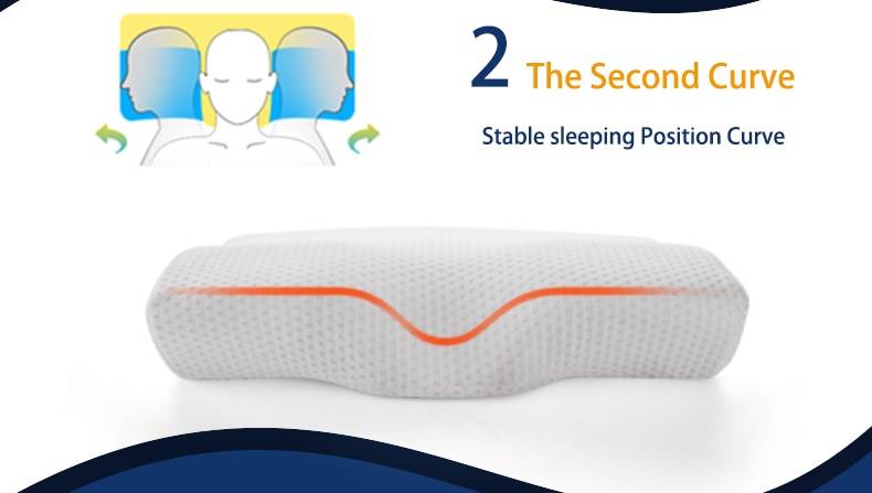 Memory Foam Bedding Pillow Neck Second Curve