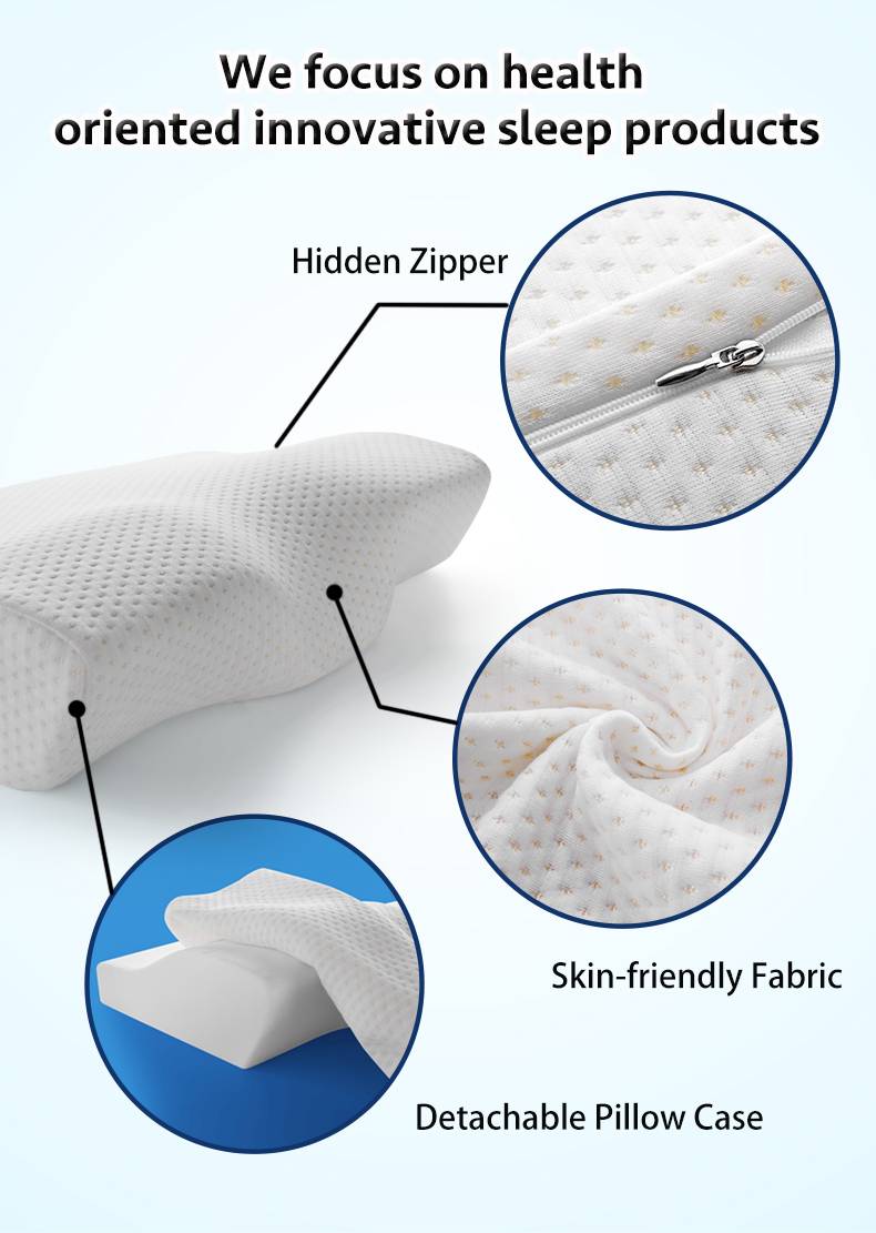 Memory Foam Bedding Pillow Health Oriented Sleep Products