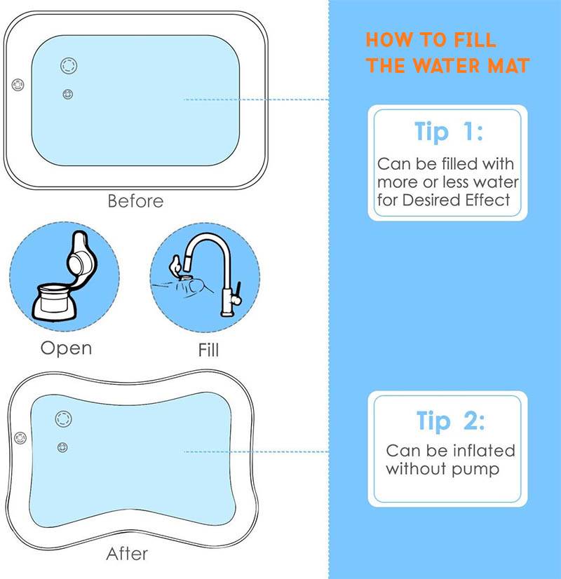 aquarium baby water mat instructions