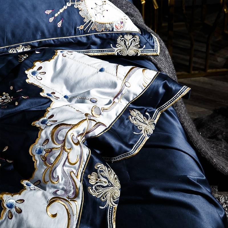 Royal Embroidered Bedding Set 1000TC (Egyptian Cotton)