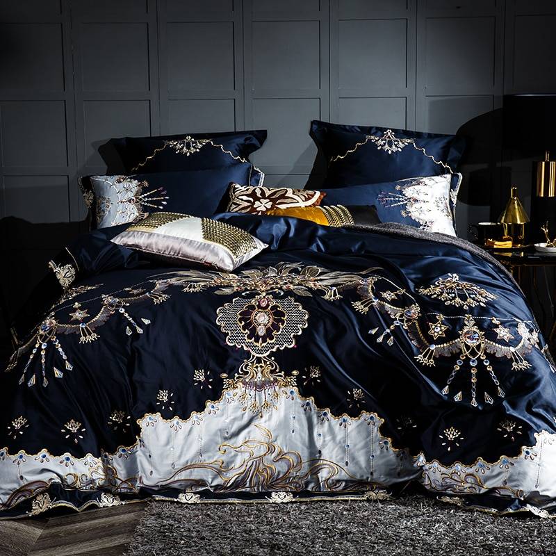 Royal Embroidered Bedding Set 1000TC (Egyptian Cotton) Royal Embroidered Bedding Set 1000TC (Egyptian Cotton)
