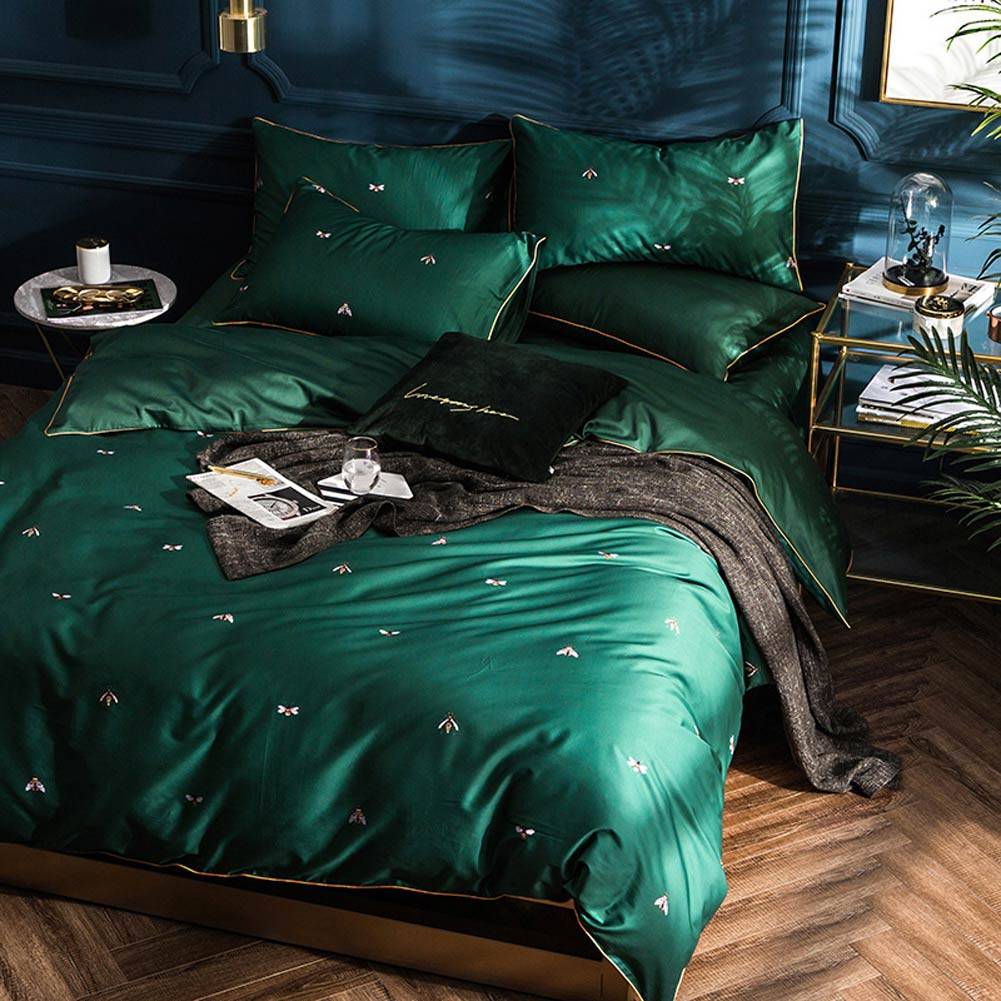 Emerald green store duvet cover