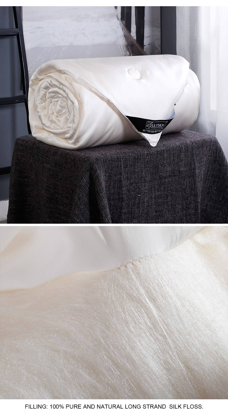 Lily Silk Comforter All Season Natural Pure Silk Duvet