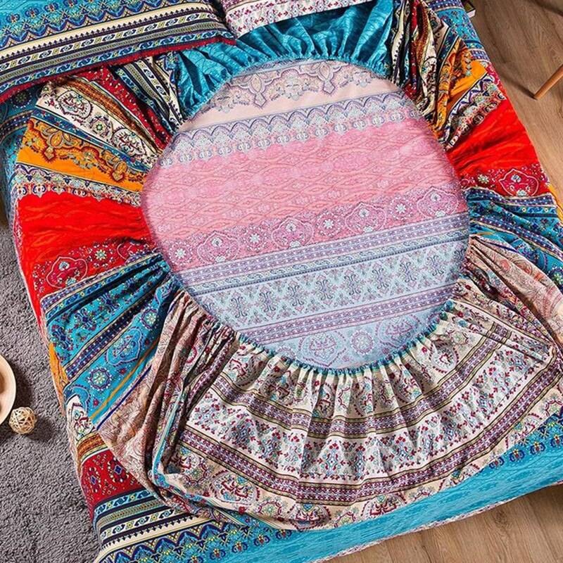 Boho Fitted Sheet and Matching Pillow Case