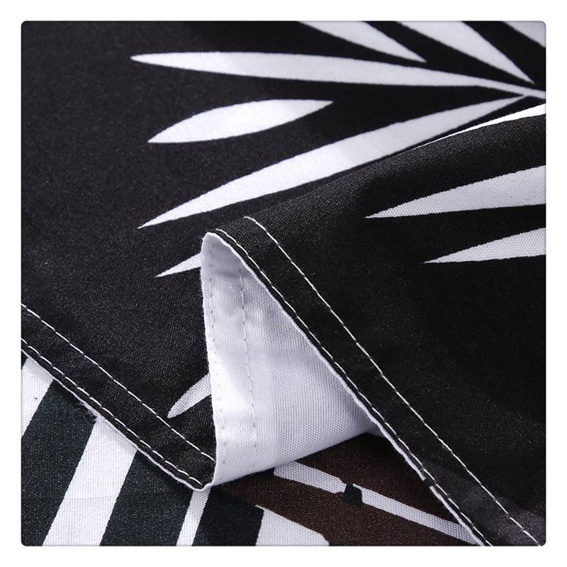 Nordic Black and White Palm Tree Duvet Cover