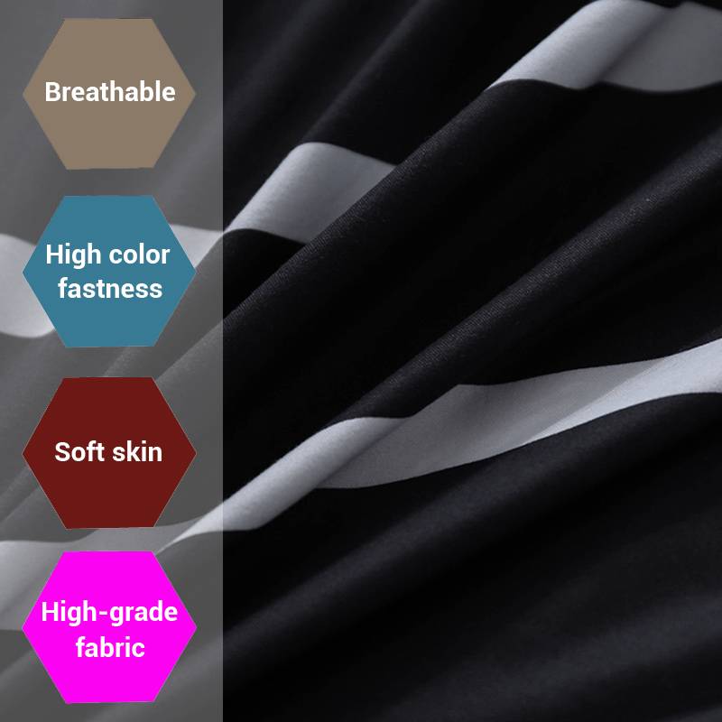 Black and White Vertical Striped Duvet Covers