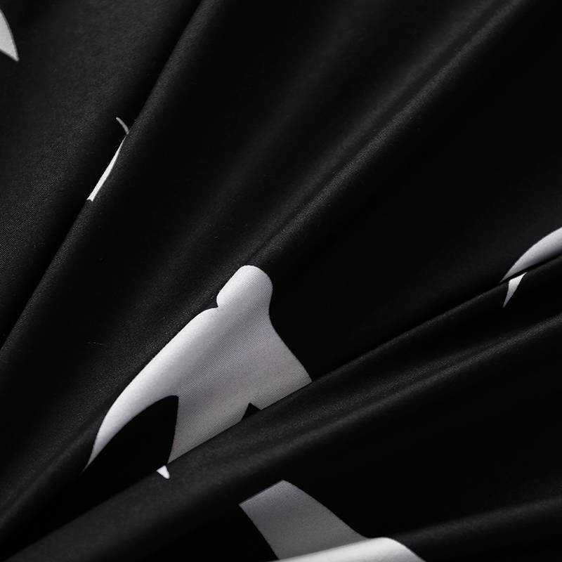 Black and White Geometric Duvet Cover Bedding Set