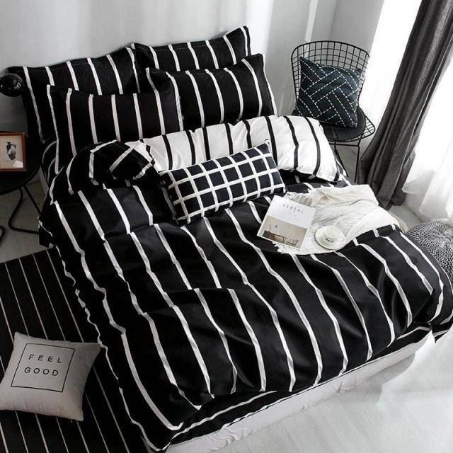 black and white striped duvet covers