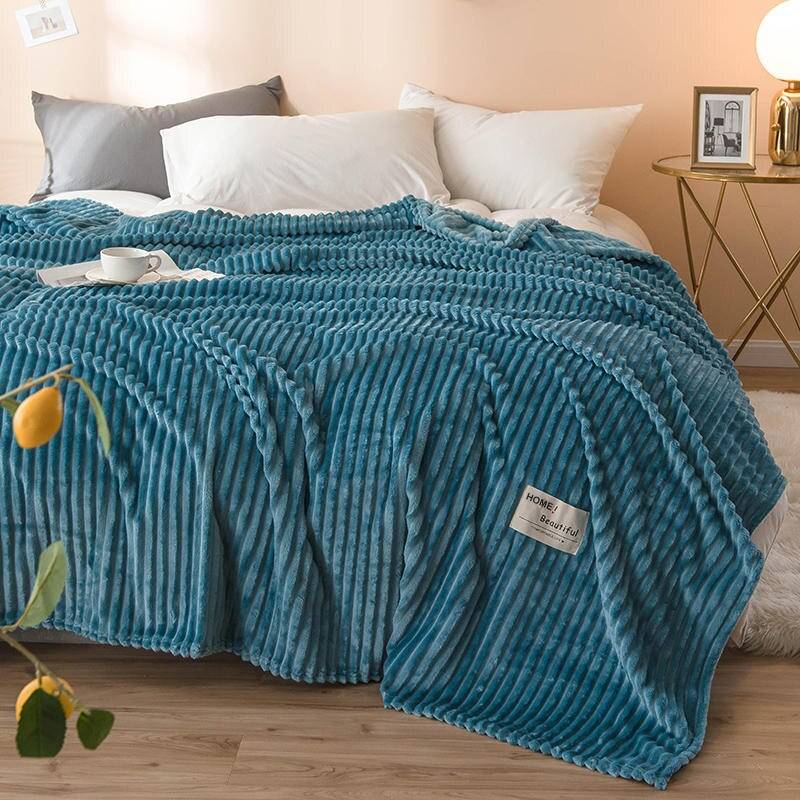 Soft Flannel Throw Blanket (9 Solid Colors)