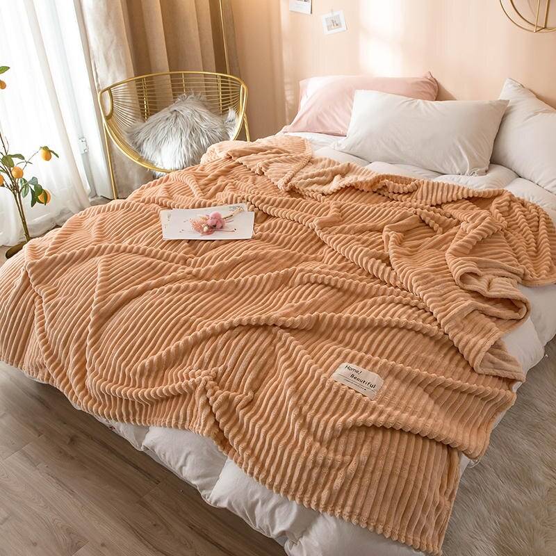 Soft Flannel Throw Blanket (9 Solid Colors)