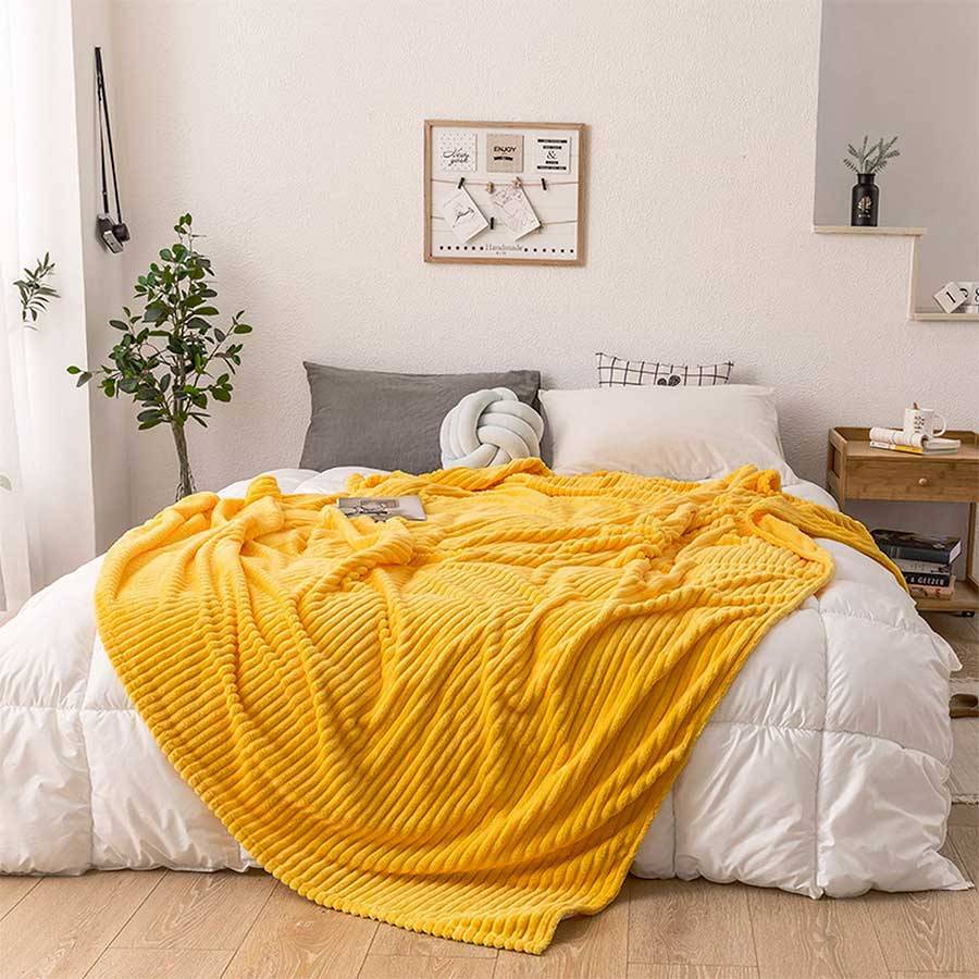 flanel throw blanket yellow flanel throw blanket yellow