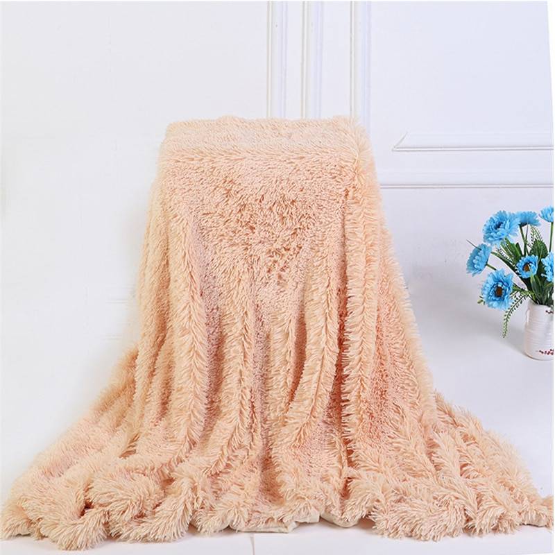 Soft Fluffy Throw Blanket for Bed