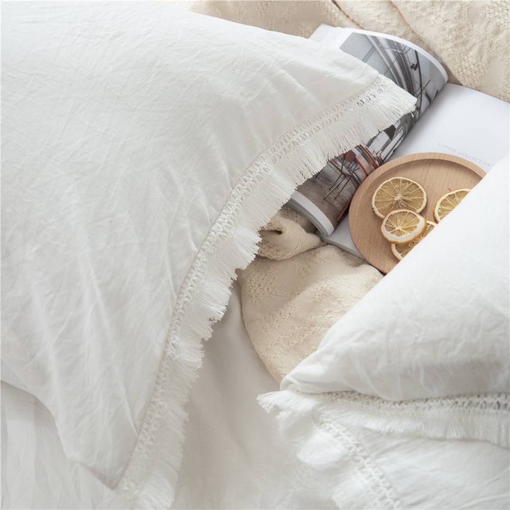 Fringed Tassel Duvet Cover (2 colors) Fringed Tassel Duvet Cover (2 colors)