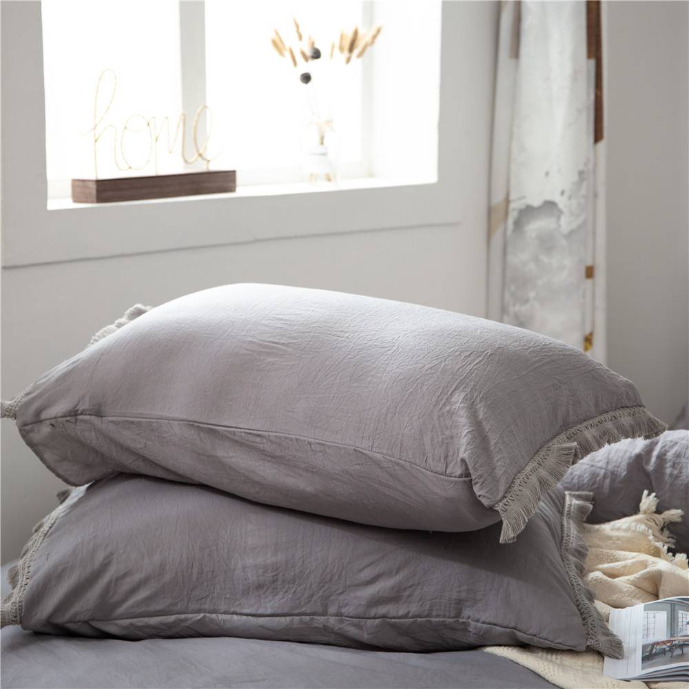 Fringed Tassel Duvet Cover (2 colors)