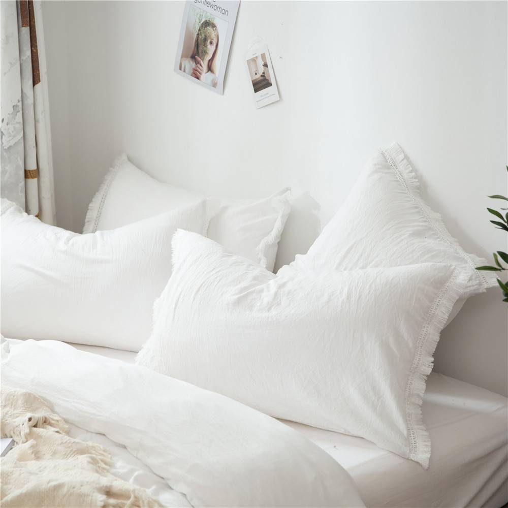 Fringed Tassel Duvet Cover (2 colors)