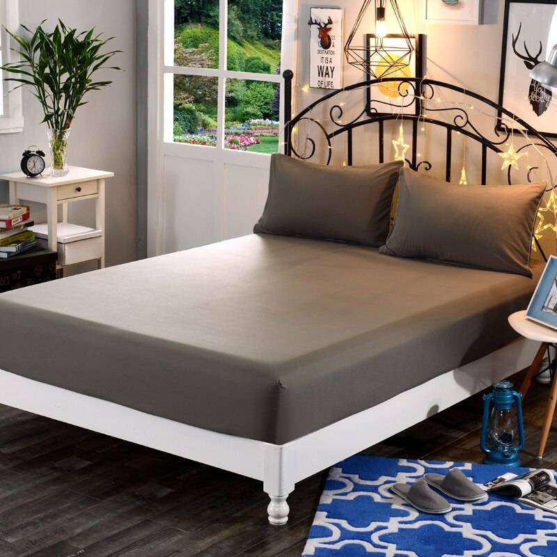 Brown Micro Polyester Fitted Sheet In Various Sizes And Keeps Tight With Four Elastic Corners Brown Micro Polyester Fitted Sheet In Various Sizes And Keeps Tight With Four Elastic Corners