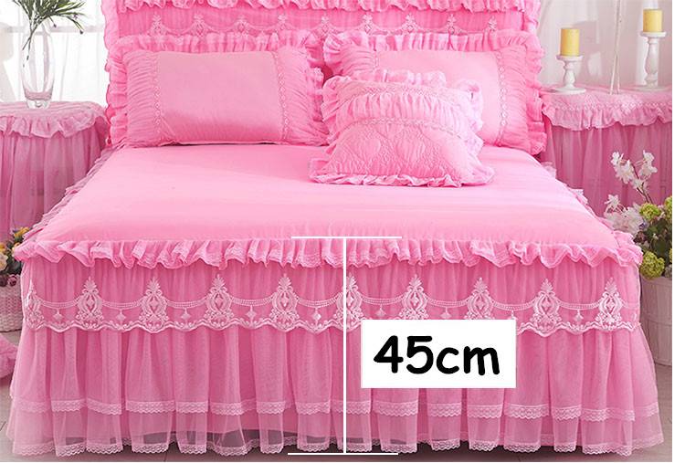 Boudoir Style Princess Ruffled Bed Skirt