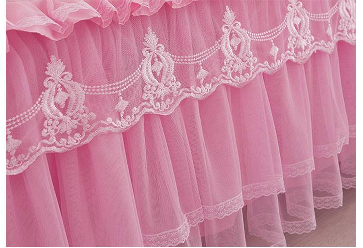 Boudoir Style Princess Ruffled Bed Skirt