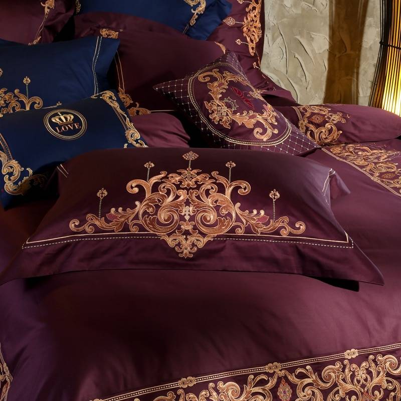 Royal Lavandula Egyptian Cotton Bedding Set