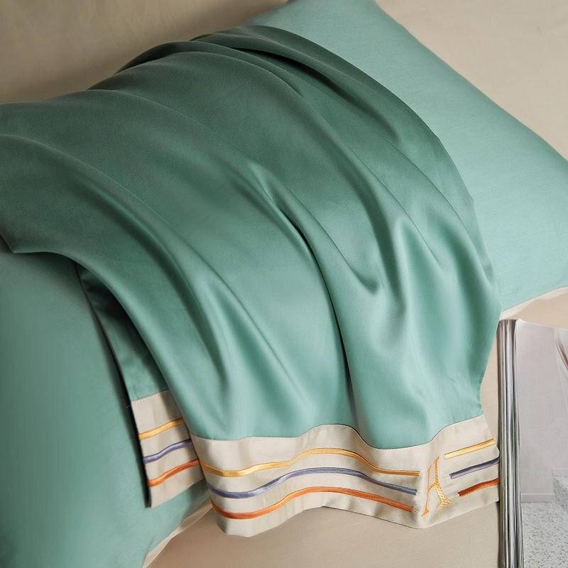 Luxury Hotel Embroidered Duvet Cover Set