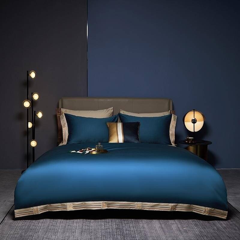 Luxury Hotel Embroidered Duvet Cover Set