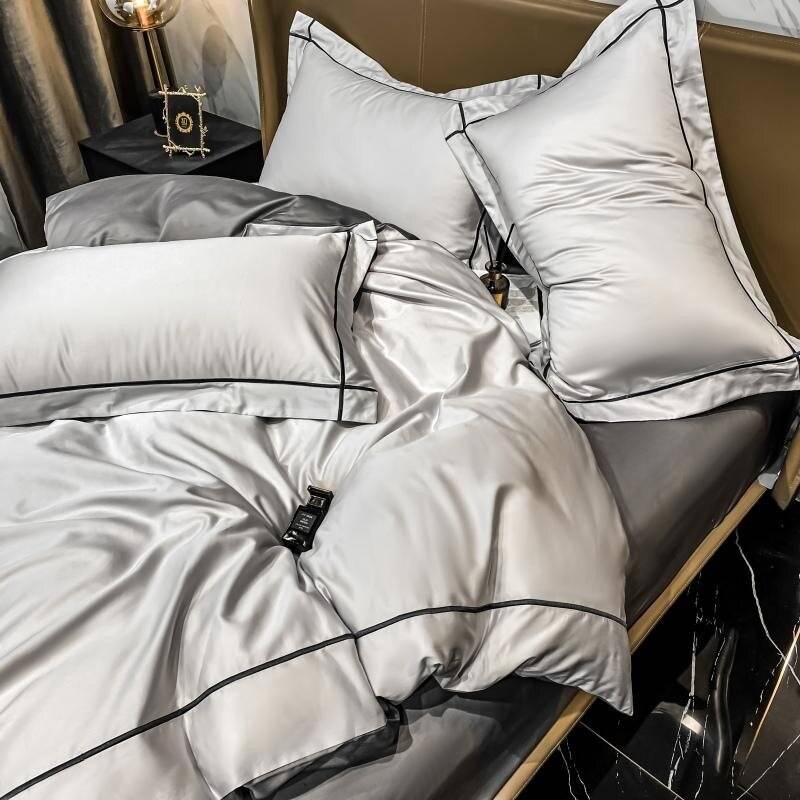 Paloma White Silky Soft Hotel Duvet Cover Bed Set - Premium Egyptian Cotton