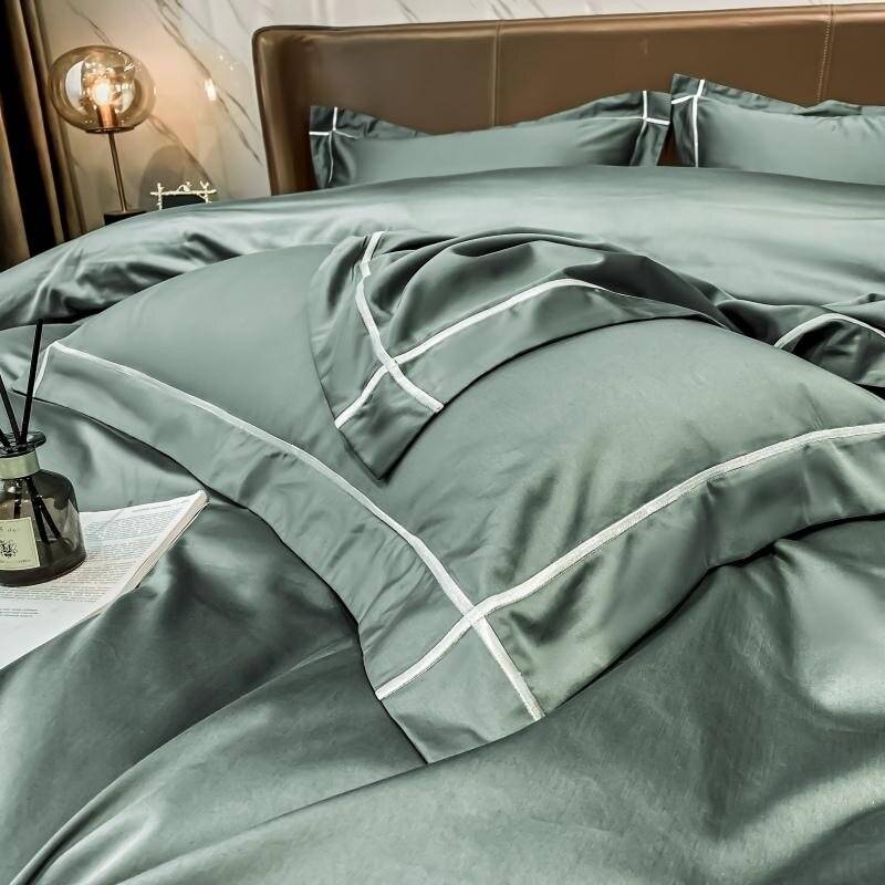 Paloma White Silky Soft Hotel Duvet Cover Bed Set - Premium Egyptian Cotton