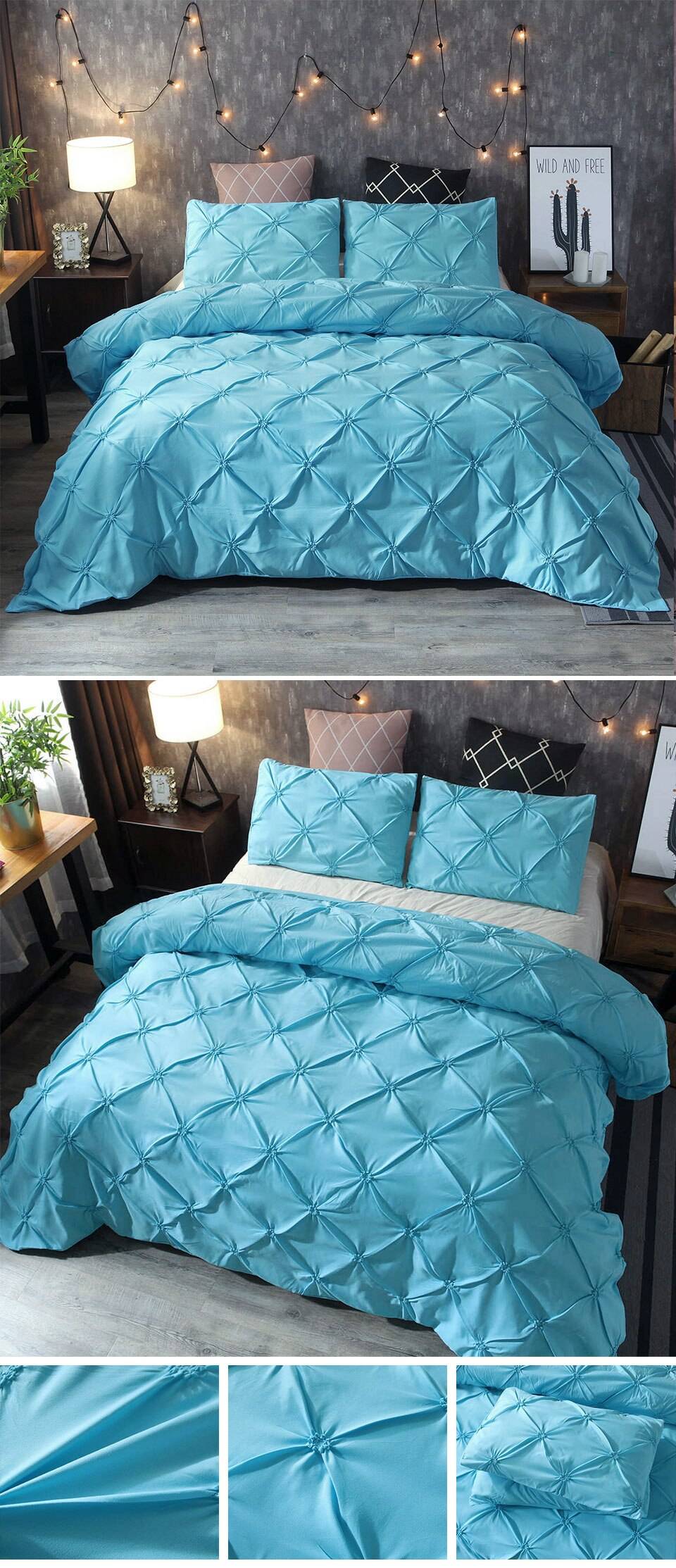 Panda ECO Pinch Pleat Duvet Cover Set