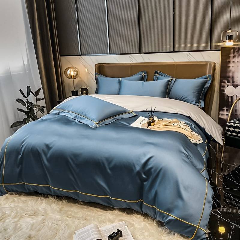 Shinesy Hotel Luxury Embroidered Duvet Cover Set Color : 1|2|3|4|5|6|7|8|11|9|10 Shinesy Hotel Luxury Embroidered Duvet Cover Set Luxury Duvet Covers