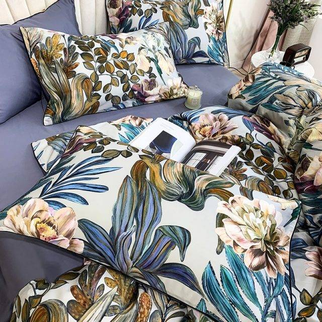 Tropical Duvet Cover Bed Set – Premium Egyptian Cotton
