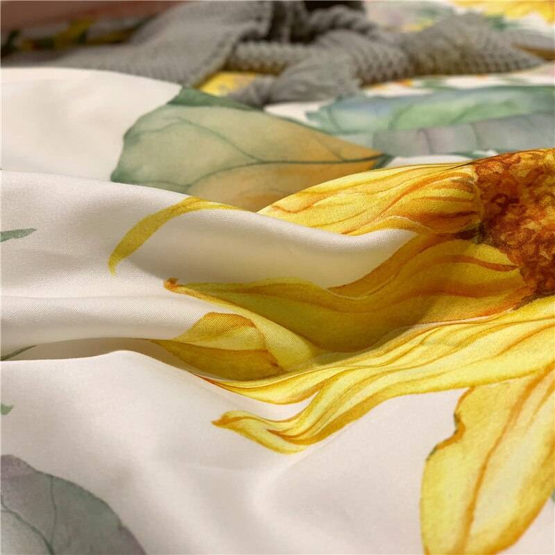 Tropical Botanical Bedding Set Silky Soft 100% Egyptian Cotton
