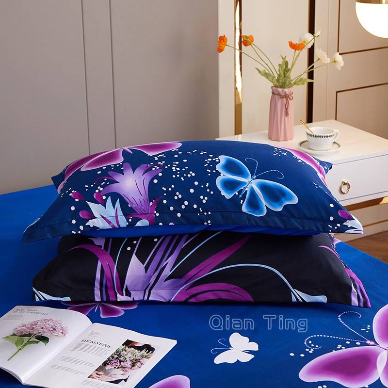 Polyester Printed Fitted Sheet Mattress Cover Fitted Sheets