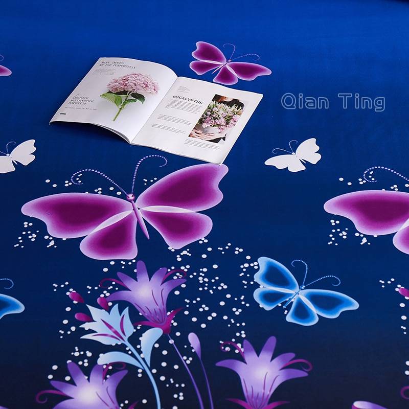 Polyester Printed Fitted Sheet Mattress Cover Fitted Sheets