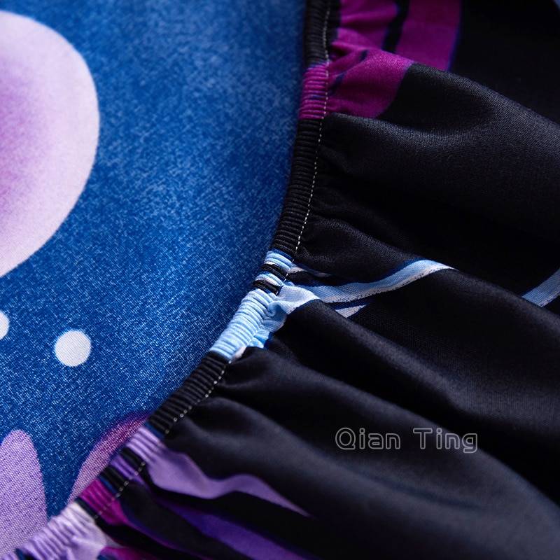 Polyester Printed Fitted Sheet Mattress Cover Fitted Sheets