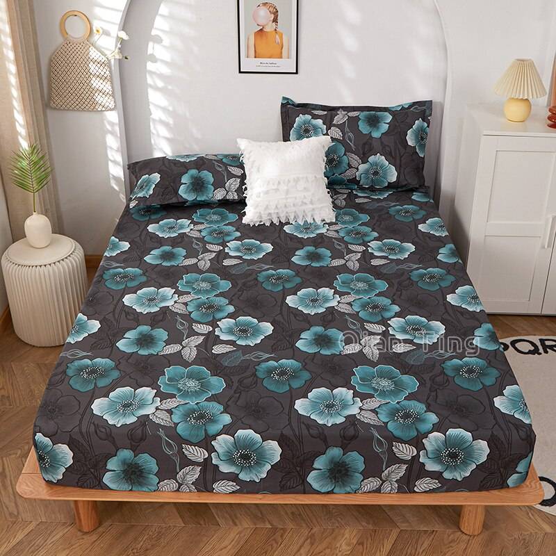 Polyester Printed Fitted Sheet Mattress Cover