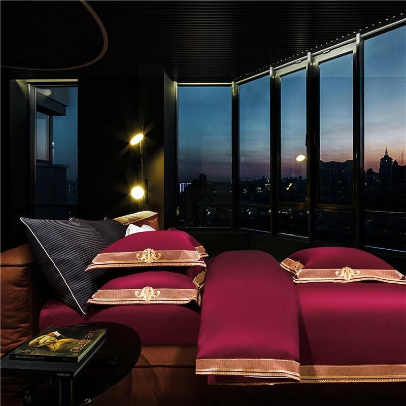 Premium High End 1000TC Egyptian Cotton Classic Bedding Set Luxury Duvet Covers