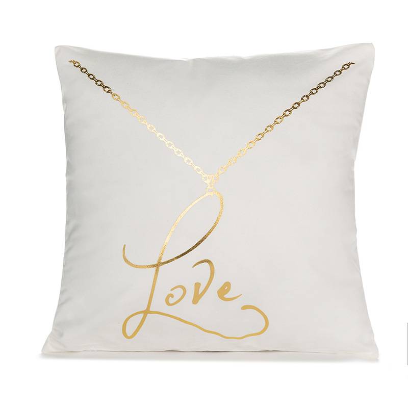 45cm Gold & White Pillowcase European Retro Style Sofa Cushion Cover